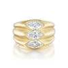 3ctw Marquise Cut Three Stone Modern Engagement Ring