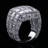 16ctw Emerald Cut White Sapphire Bold Dome Cocktail Ring