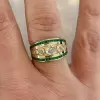 2.5ctw Round Cut Vintage Five Stone Engagement Ring
