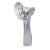 1.2ct Round Cut Curved Modern Engagement Ring
