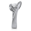 1.2ct Round Cut Curved Modern Engagement Ring