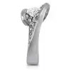 1.2ct Round Cut Curved Modern Engagement Ring