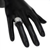 1.2ct Round Cut Curved Modern Engagement Ring