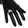 1.2ct Round Cut Curved Modern Engagement Ring
