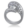 1.2ct Round Cut Curved Modern Engagement Ring