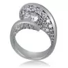 1.2ct Round Cut Curved Modern Engagement Ring