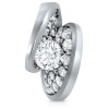 1.2ct Round Cut Curved Modern Engagement Ring