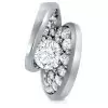 1.2ct Round Cut Curved Modern Engagement Ring