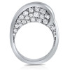 1.2ct Round Cut Curved Modern Engagement Ring