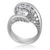 1.2ct Round Cut Curved Modern Engagement Ring