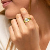 3ct Round Cut Bypass Three Stone Engagement Ring