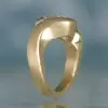 3ct Round Cut Bypass Three Stone Engagement Ring