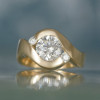 3ct Round Cut Bypass Three Stone Engagement Ring