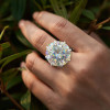 20ct Huge Round Cut Eight Prong Solitaire Engagement Ring