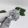 20ct Huge Round Cut Eight Prong Solitaire Engagement Ring