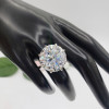 20ct Huge Round Cut Eight Prong Solitaire Engagement Ring