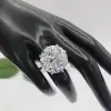 20ct Huge Round Cut Eight Prong Solitaire Engagement Ring