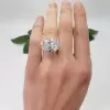 12.8ct East-west Oval Cut Solitaire Engagement Ring