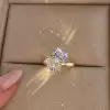 5ctw Cushion Cut Light Blue Sapphire Toi Et Moi Ring