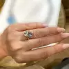 5ctw Cushion Cut Light Blue Sapphire Toi Et Moi Ring