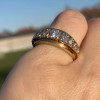2.5ctw Graduating Round Cut Vintage Wedding Band