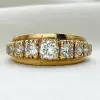2.5ctw Graduating Round Cut Vintage Wedding Band