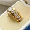 2.5ctw Graduating Round Cut Vintage Wedding Band
