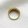 2.5ctw Graduating Round Cut Vintage Wedding Band