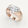 5.8ct East-west Oval Cut Classic Dome Engagement Ring