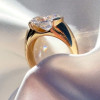 5.8ct East-west Oval Cut Classic Dome Engagement Ring