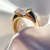 5.8ct East-west Oval Cut Classic Dome Engagement Ring