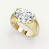 5.8ct East-west Oval Cut Classic Dome Engagement Ring