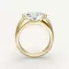 5.8ct East-west Oval Cut Classic Dome Engagement Ring