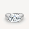 5.8ct East-west Oval Cut Classic Dome Engagement Ring