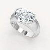 5.8ct East-west Oval Cut Classic Dome Engagement Ring