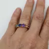 2ctw Round Cut Gradient Size Multicolor Rainbow Band