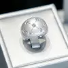 Round Cut White Sapphire Scattered Matte Cocktail Ring
