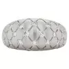 Round Cut White Sapphire Scattered Matte Cocktail Ring