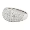 Round Cut White Sapphire Scattered Matte Cocktail Ring