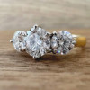 6.5ctw Round Cut Two Tone Three-stone Engagement Ring