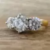 6.5ctw Round Cut Two Tone Three-stone Engagement Ring