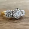 6.5ctw Round Cut Two Tone Three-stone Engagement Ring