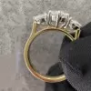 6.5ctw Round Cut Two Tone Three-stone Engagement Ring