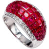 9.85ct Invisible Setting Ruby Cocktail Ring