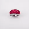 9.85ct Invisible Setting Ruby Cocktail Ring