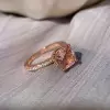 5ct Cushion Cut Engagement Ring in Rose Gold