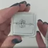 4.0ct Oval Cut White Sapphire Engagement Ring