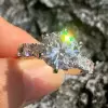 3ct Round Cut White Sapphire Classic Engagement Ring