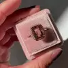3ct Cushion Cut Champagne Halo Engagement Ring in Rose Gold