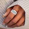 5ct Oval Cut White Sapphire 3pcs Bridal Set